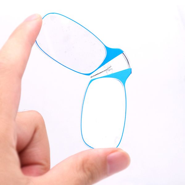 

nose clip portable legless reading men's and women's presbyopic mini glasses sticky mobile phone case