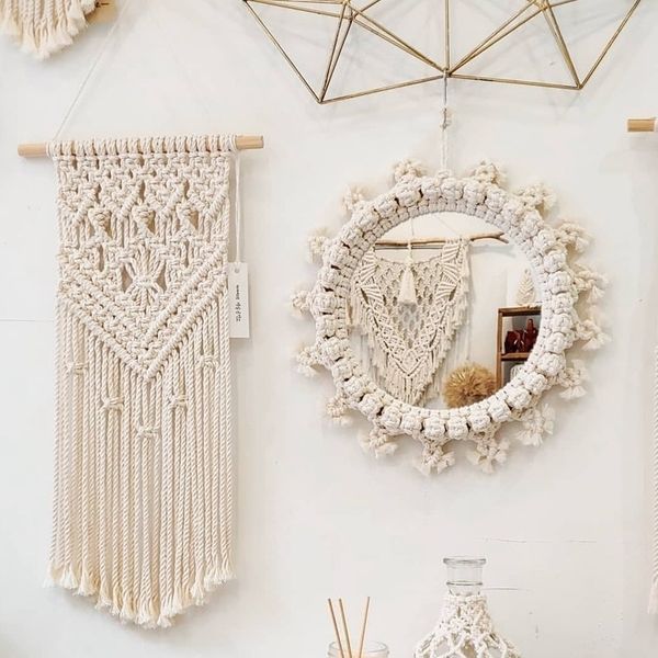 

bohemia style creative wall hanging home decor fashion modern art decoration vanity makeup mirror finish for bedroom bathroom