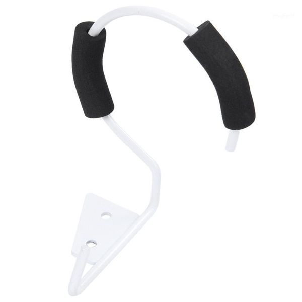 

new wall mount metal single coil ring hair blower dryer holder black1