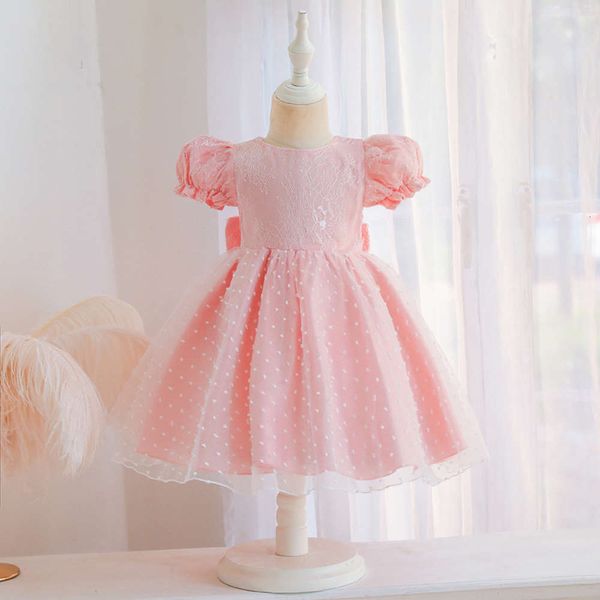 

2021 guangzhou new clothing baby girl's drs pengpeng gauze children's skirt solid color, Red;yellow