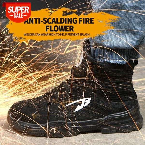

plus size 35-48 work safety shoes for men summer breathable boots lightweight anti-smashing anti-puncture anti-static protective #wt3f