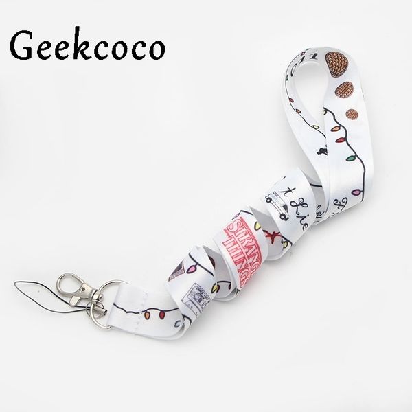 

stranger 10pcs/lot things keychain accessory safety breakaway mobile phone id badge holder keys straps neck lanyard camera j0264