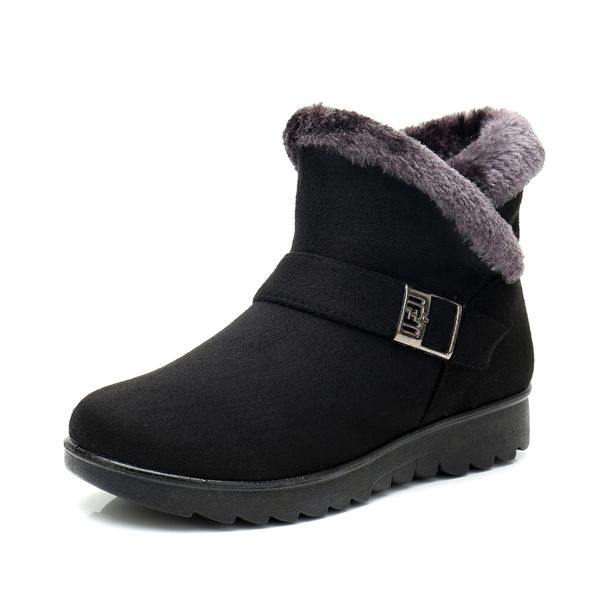 

women zip winter snow boots ladies warm fur suede wedge ankle boot female fashion casual shoes comfort footwear plus size 35-41 y200114, Black