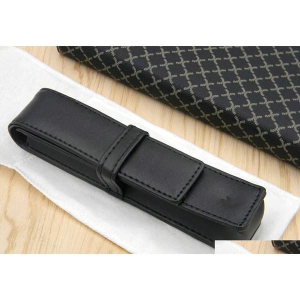 

business pu black pen bag suit for a pen for new gift office shipping wfnw5