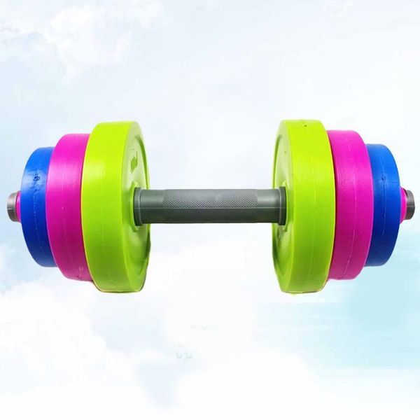 

accessories 1 set practical children barbell bodybuilding exercise equipment training arm muscle fitness for kids gym home (short style)1