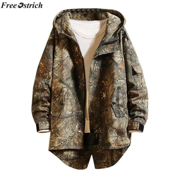 

ostrich men jacket 2020 autumn and winter men's fashion casual hooded jacket,windproof jacket,men's jackets, Black;brown