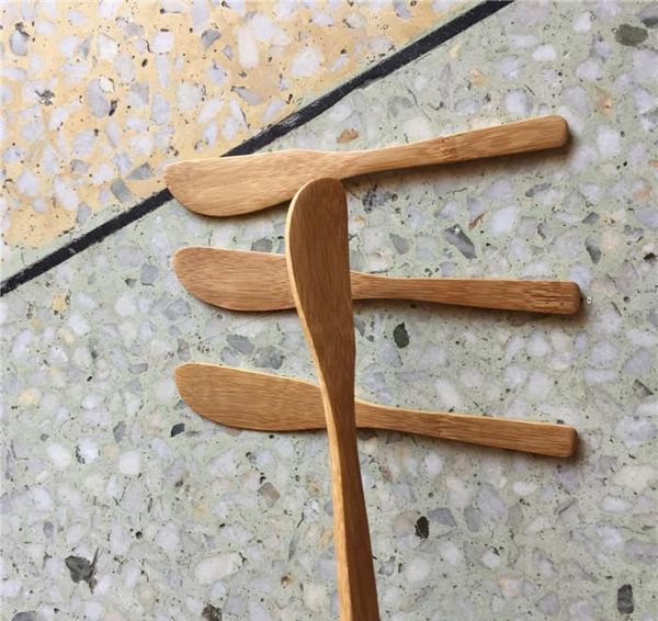 

100 pieces bamboo knife nature handmade knives durable catering party bbq camping travel wedding birthday cafe hom bbytyg sweet07