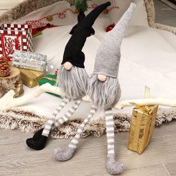 

christmas decorations knitted sitting tomte gnome doll tablesanta figurines ornaments holiday present decoration1