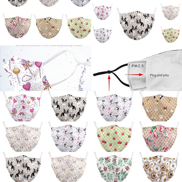 

wuka children's digital printing dustproof anti-haze filter adjustable protective mask 4