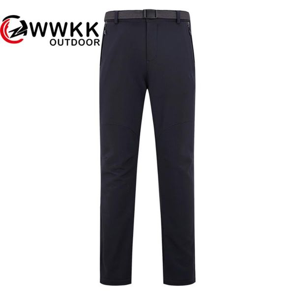 

outdoor pants waterproof windproof hiking warm winter trousers plus 2021 spring fashion solid color simple version fishing use, Black;green