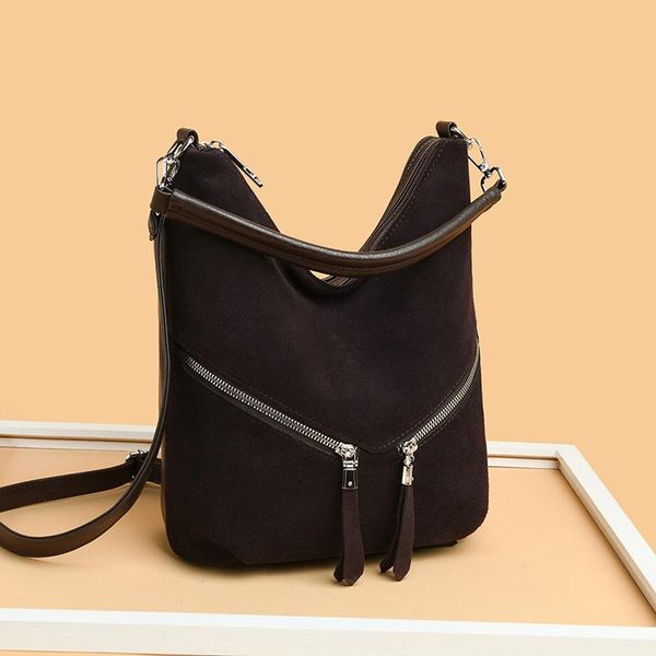 

shoulder bags fashion soft leather crossbody for women luxury handbag bag suede tote female messenger