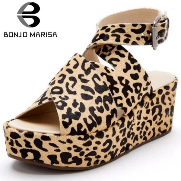

bonjomarisa platform elegant high wedges sandals women concise casual summer shoes woman1, Black