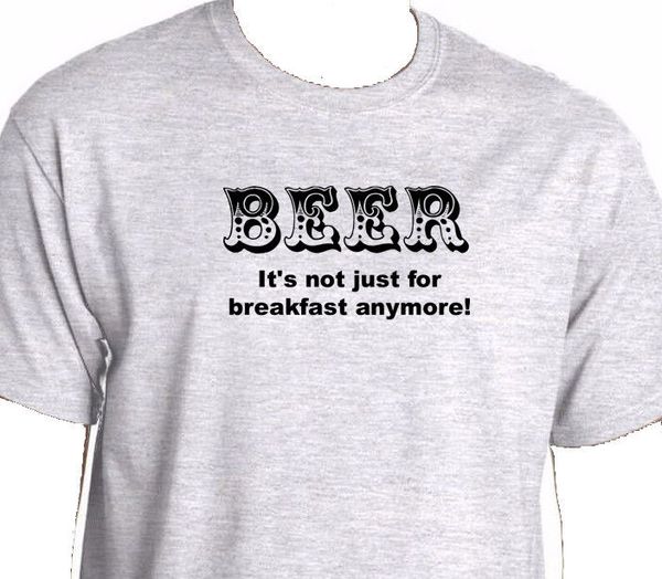 

sport 2019 new men's beer it's not just for breakfast any more t shirt party college gag gift fratw tee shirt