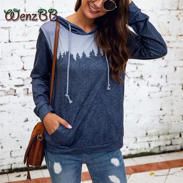 

wenzbb tie dye gradient hoodie women casual long sleeve autumn winter pocket hooded pullover oversize sweatshirt dropshipping1, Black