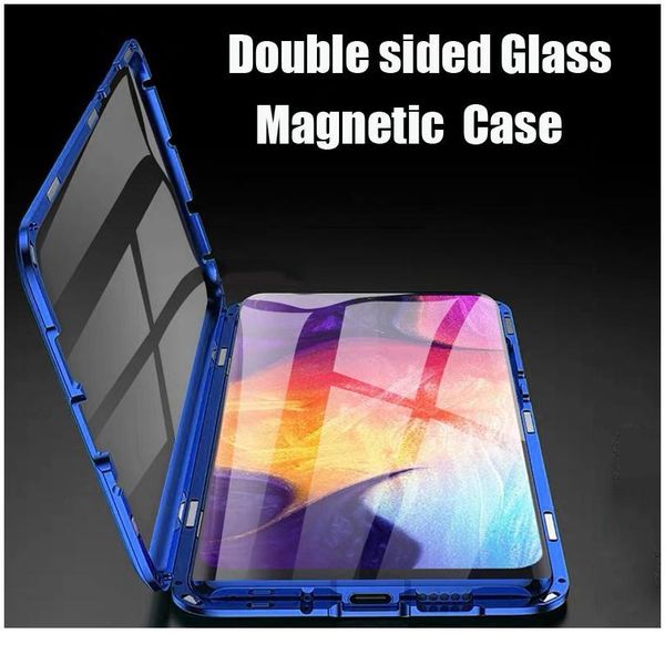 

magnetic case for samsung galaxy a50 2019 double side tempered glass cover on the for samsung m30s a30 a70 a20 a50 qylzqr