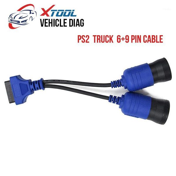

xtool original truck cable obd2 ps2 6+9 pin truck diagnostic cable 6 pin to 9