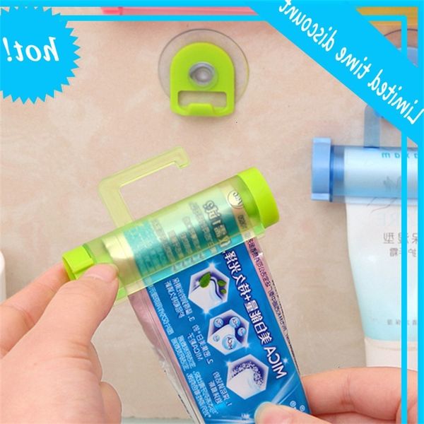 

creative sucker hanging roll multi function hand squeezer for face wash toothpaste