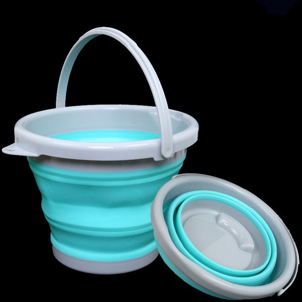 

collapsible camping bucket, portable fishing boat and car wash bucket, random color