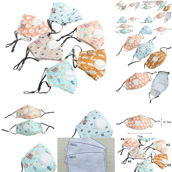 

face animal valve cartoon with car pm2.5 kids printed dust mask washable mouth masks b1wq e2v9