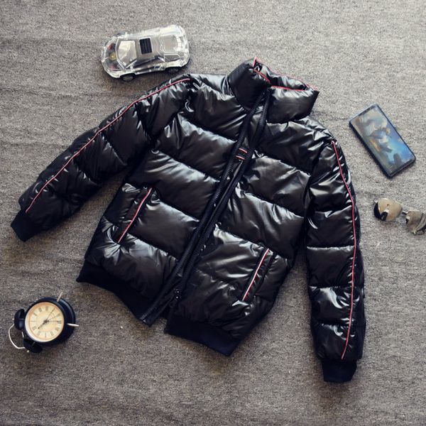 

2020 winter new thickened down cotton padded jacket for men, Black