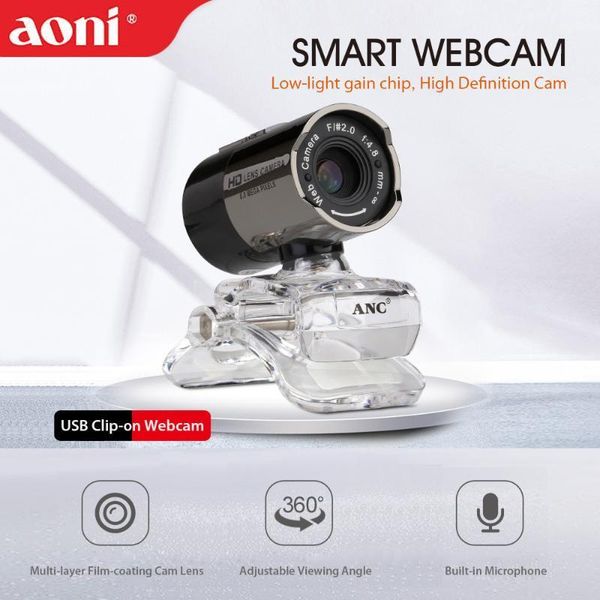 

webcams aoni hd usb camera web cam computer for pc in stock fast ship1
