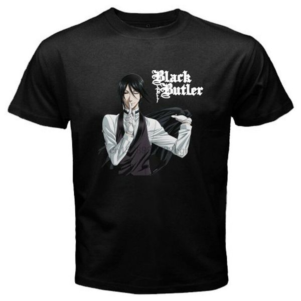 

new kuroshitsuji black butler sebastian michaelis men black t-shirt size s-3xl sport hooded sweatshirt hoodie