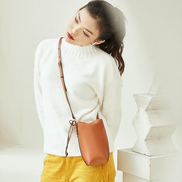 

mobile phone bag 2020 new women's bag korean mini retro leather women's shoulder