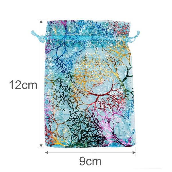 

qifu 50 шт. coralline ogranza conture party party buard teal blue bags candy box ювелирные изделия сумка новый год свадьба день рождения офо