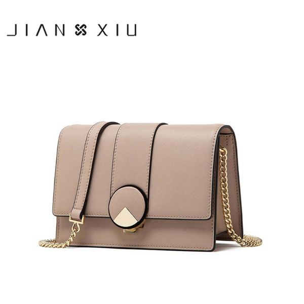 

cross body jianxiu brand women messenger split leather bag chain shoulder crossbody bags for clutch 2021 est purses 3 colors
