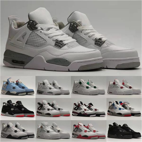 

mens 4s sneaker outdoor shoes jumpman 4 red thunder university blue black cat sail cement 1s hyper royal men women trainers sneakers