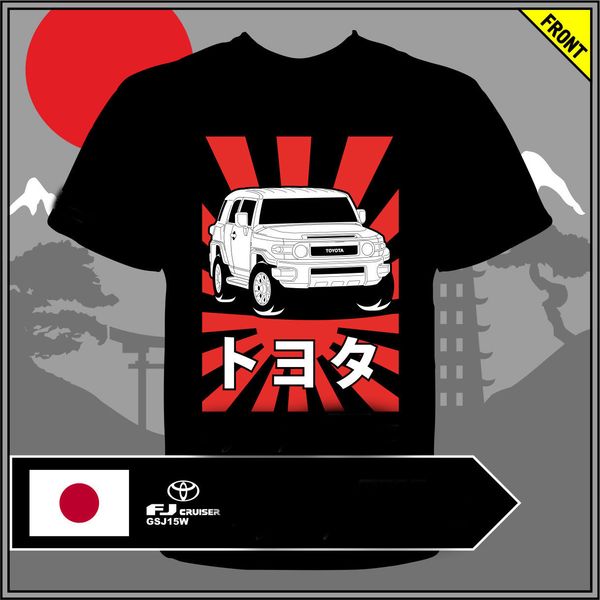 

summer fashion t-shirt japan car fj cruiser s-3xl summer men clothing sport hooded sweatshirt hoodie