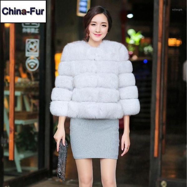 

2020 lady real fur coat 100% real natural fur short style jacket women winter warm soft genuine overcoat1, Black