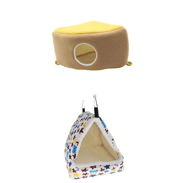 

2pcs hamster дом теплого гамак pet хлопок nest малых животные поставка