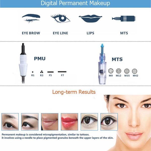 

semi permanent makeup mts therapy system r1/r3/r5/f5/f7 nano needle microneedle for artmex v6/v8/v9/v11 tattoo cartridge needles