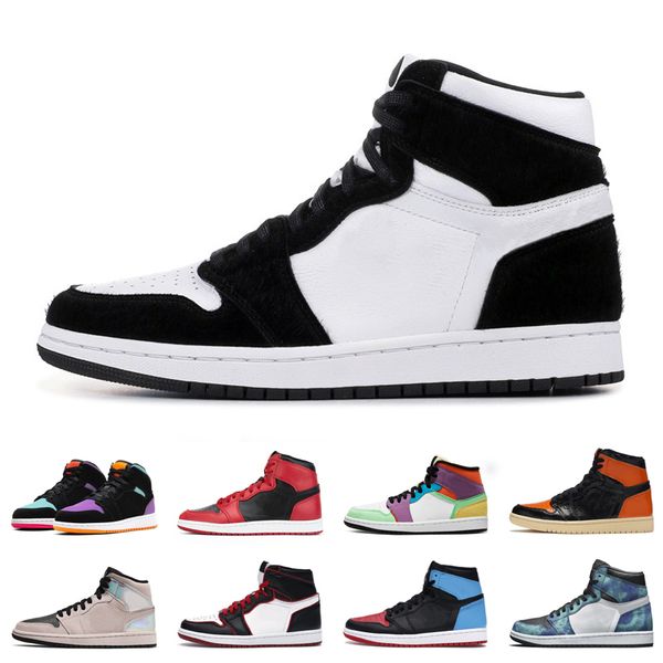 

2020 new 1 1s men basketball shoes sports illustrated chameleon court purple womens mens breathable outdoor sports shoes size 5.5-12