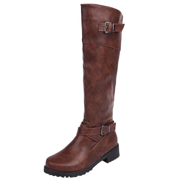 

женщины boots коренастый мотоцикл сапоги для женщин осень 2020 модные круглый toe молнии combat женская обувь 82, Black