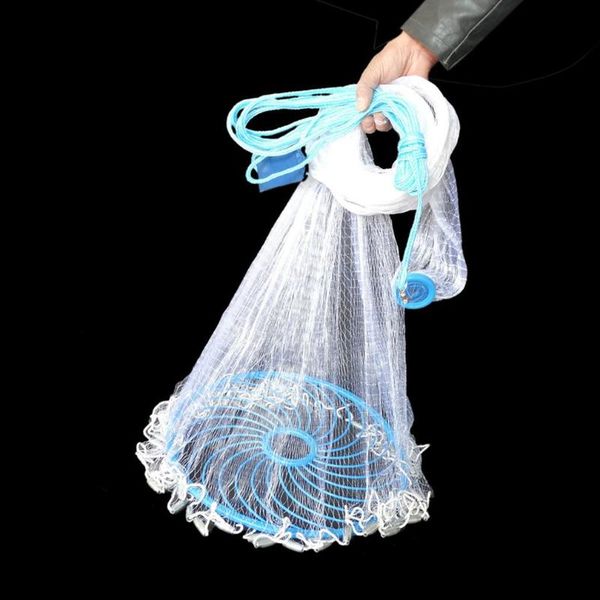 

fishing automatic easy to throw net fool fishing net monofilament tire line magic
