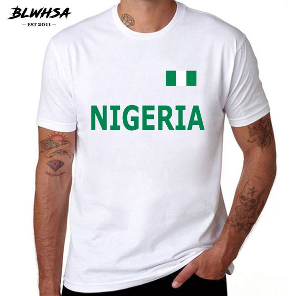 

sport blwhsa summer t shirts men nigeria short sleeve 100% pure cotton fashion nigeria tees brand summer clothing