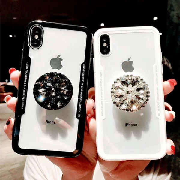 

iphone case, transparent protection with diamond support vip 12 mini 11 pro xs max xr 8 7 6 s plus se