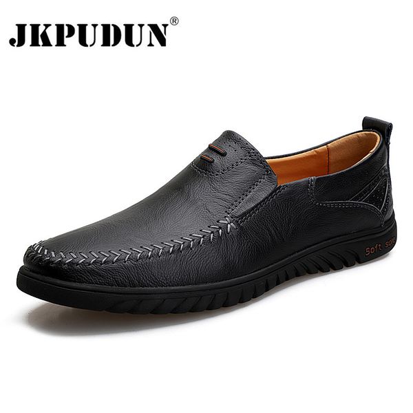 

men casual brand 2020 genuine leather mens loafers moccasins comfy breathable slip on driving shoes black plus size 37-47, Red;white