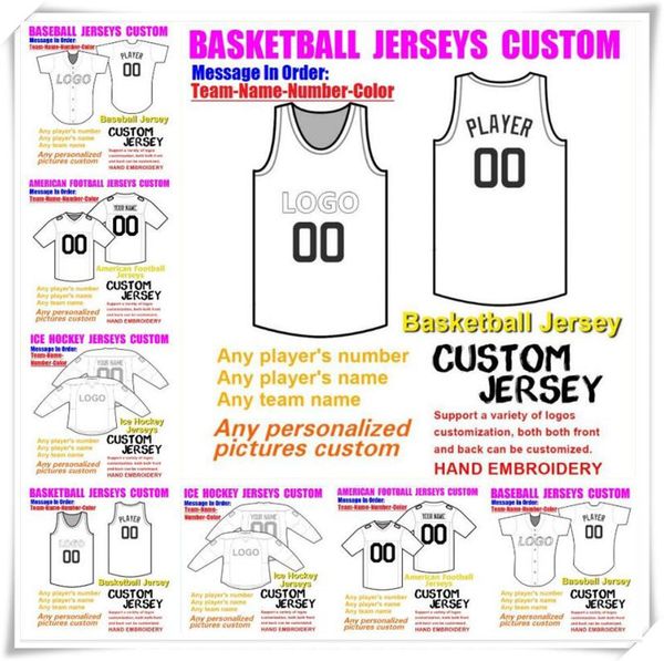 

custom basketball baseball ice hockey american football jerseys for men women youth college color maillot de france jersey boys 4xl 5xl 6xl, Black