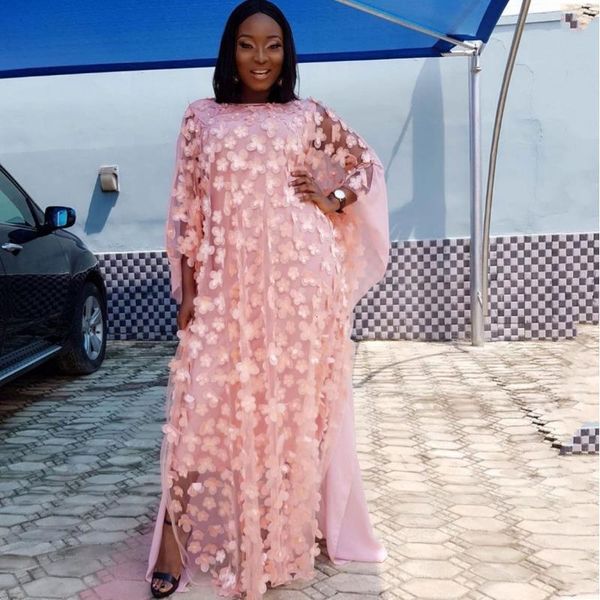 

chiffon african style party women long dresses casual oversize loose female batwing sleeve vintage maxi dress and lining, Black;gray