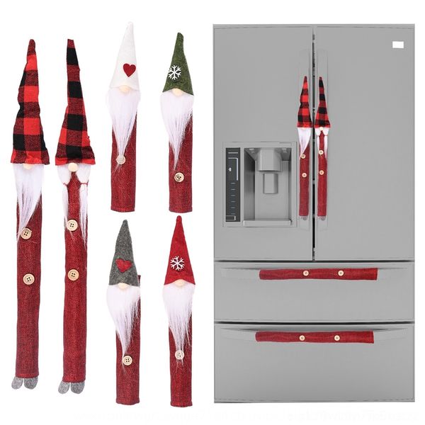 

ydilu new christmas decoration festival supplies forest old man microwave oven microwave linen oven protection refrigerator gloves protectiv