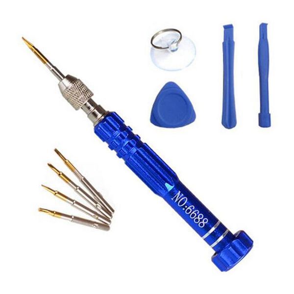 

9 pcs/lot screwdriver set pry disassembly ferramentas open tools kit for 4 5s 6 plus for samsung s6