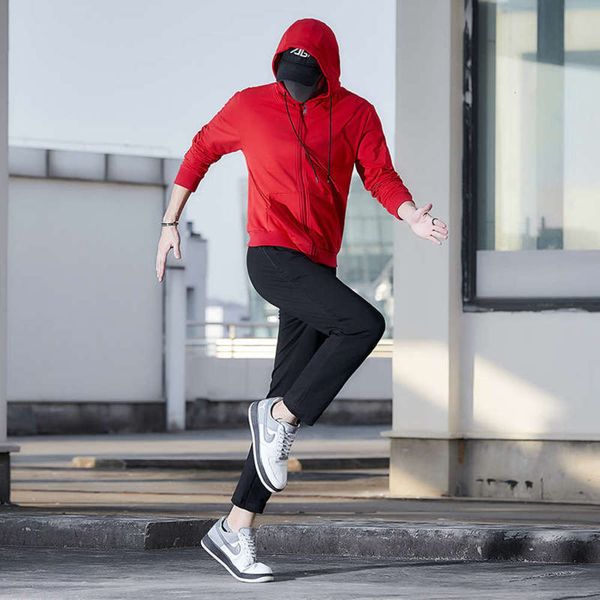 

sports versatile 20 suit spring new student long sleeve sweater men's coat, Gray