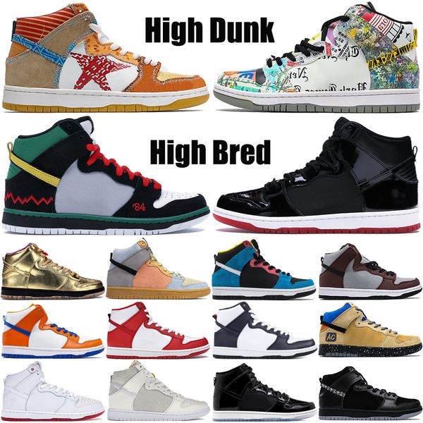 

dunk jumpman basketball shoes high what the dunk bred sail game royal white multi-color mcrad men women sport sneakers trainers
