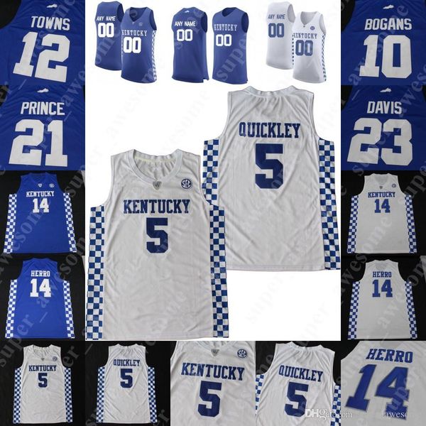 

kentucky wildcats basketball jersey ej montgomery tyrese maxey kahlil whitney nick richards immanuel quickley towns davis bogans prince knox, Black;red