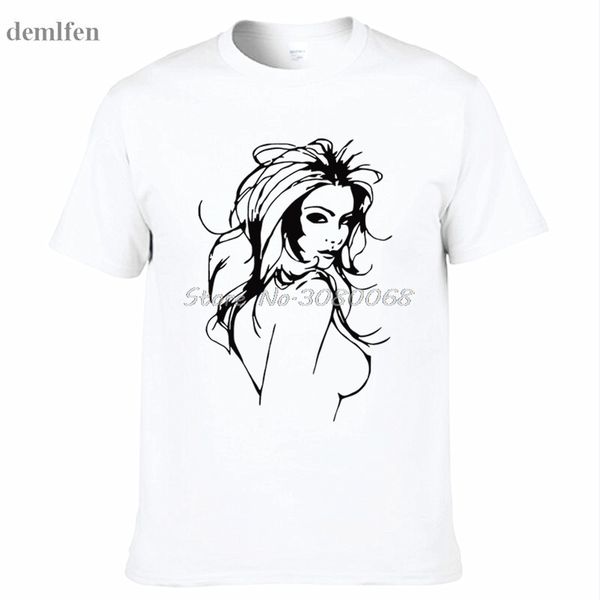 

new girl portrait print t-shirt men t-shirt short sleeves o-neck tee casual summer brand clothing sport hooded sweatshirt hoodie