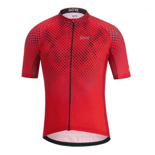 

racing sets 2021 gore cycling jersey set summer short sleeve bib shorts men bicycle clothing mtb bike sportswear kit1, Black;blue