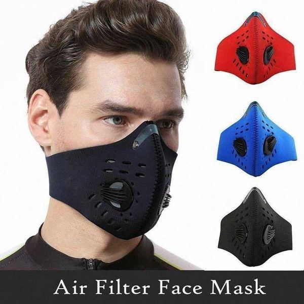

pm masks anti 2.5 dust mouth muffle cycling racing half face cover designer mask with 2pcs filter pad cca12123 60pcs ndmm#